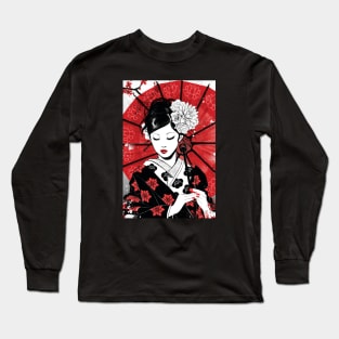 Japan Geisha Long Sleeve T-Shirt